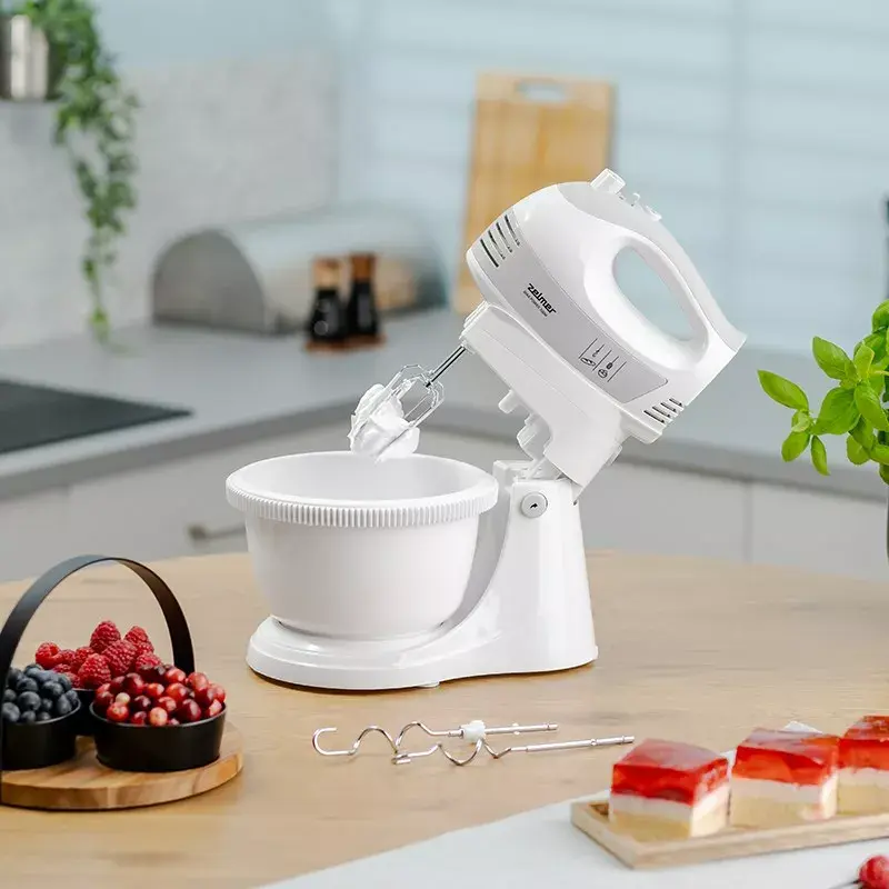 Handmixer ZELMER ZHM2459S — 300 W, 5 Geschwindigkeitsstufen, Edelstahlaufsätze