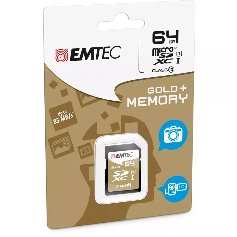 Emtec 64 GB SDXC Class 10 Speicherkarte ECMSD64GXC10GP