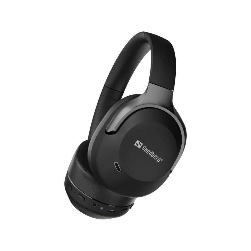 Sandberg Wireless Travel Headset ANC+ENC, Kabellos, Anrufe/Musik, 228 g, Headset, Schwarz
