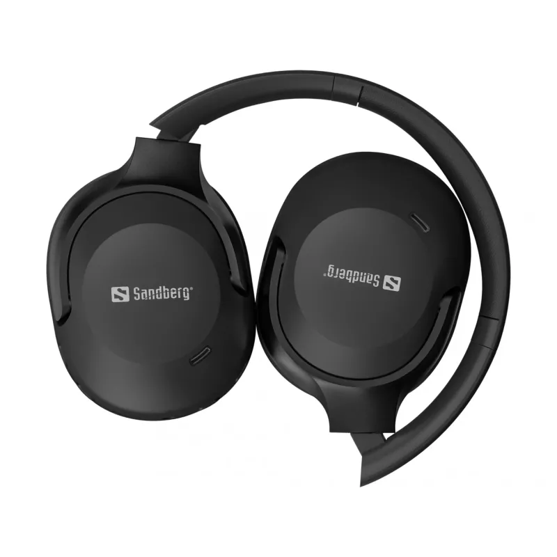 Sandberg Wireless Travel Headset ANC+ENC, Kabellos, Anrufe/Musik, 228 g, Headset, Schwarz