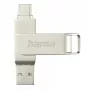 Hama C-Rotate Pro USB-Flash-Laufwerk 128 GB USB Typ-A / USB Typ-C 3.2 Gen 1 (3.1 Gen 1) Silber