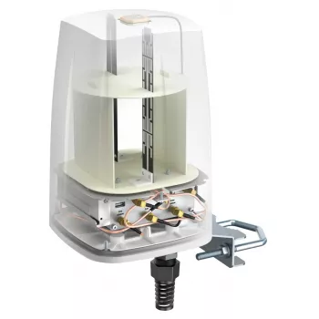 Omnidirektionale Netzwerkantenne QuWireless QuSpot PoE/LAN 4 dBi, 0,694–6 GHz, vertikale Polarisation