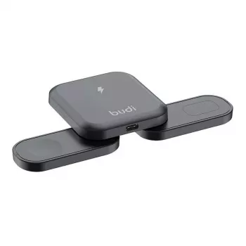 Kabelloses Ladegerät Budi 3-in-1 15W für Telefon, Earbuds und Smartwatch