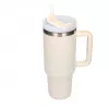 Thermobecher Extralink Schwarz Forest 1200 ml beige – Thermobecher mit Strohhalm und Henkel