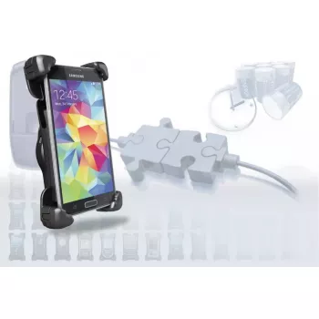 Aktive Autohalterung Bury THB S9 Cradle Universal XXL — für Mobiltelefone/Smartphones, schwarz