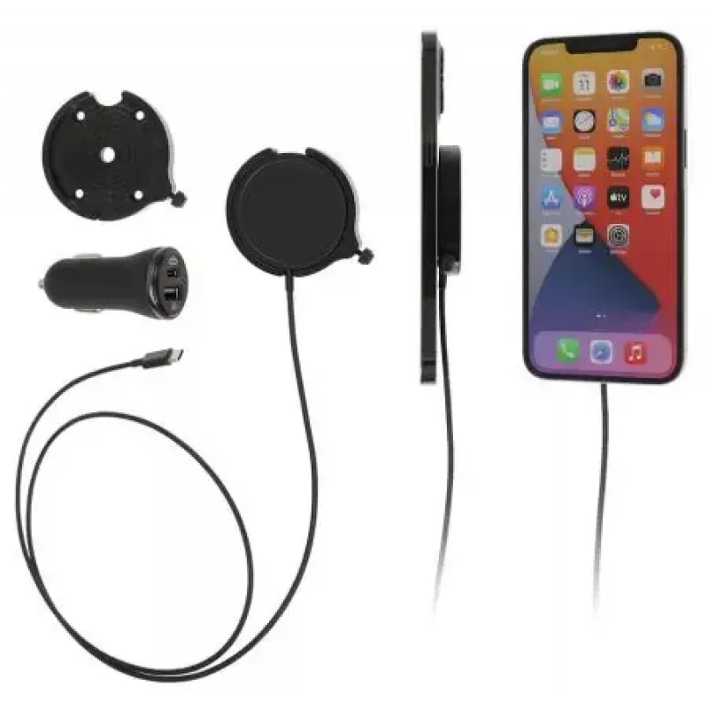 Aktive Halterung Brodit 216324 Mobiltelefon Smartphone Schwarz