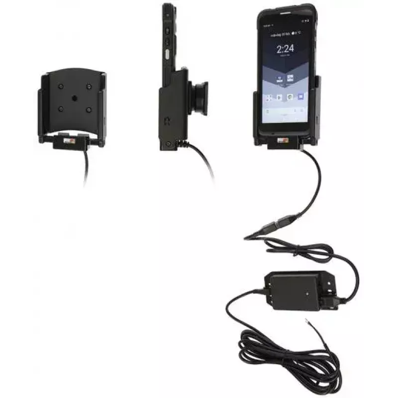 Aktive Halterung Brodit 713343 Mobiler Computer Smartphone Schwarz