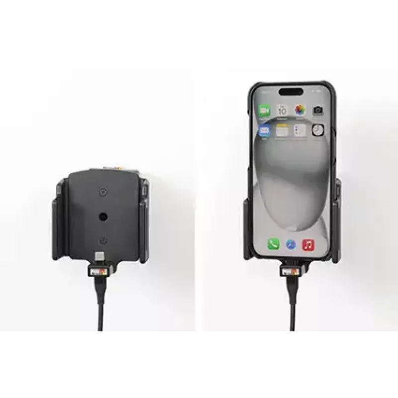 Aktive Halterung für Mobiltelefon/Smartphone Brodit 727370, schwarz — Fahrzeug- und Innenraumnutzung