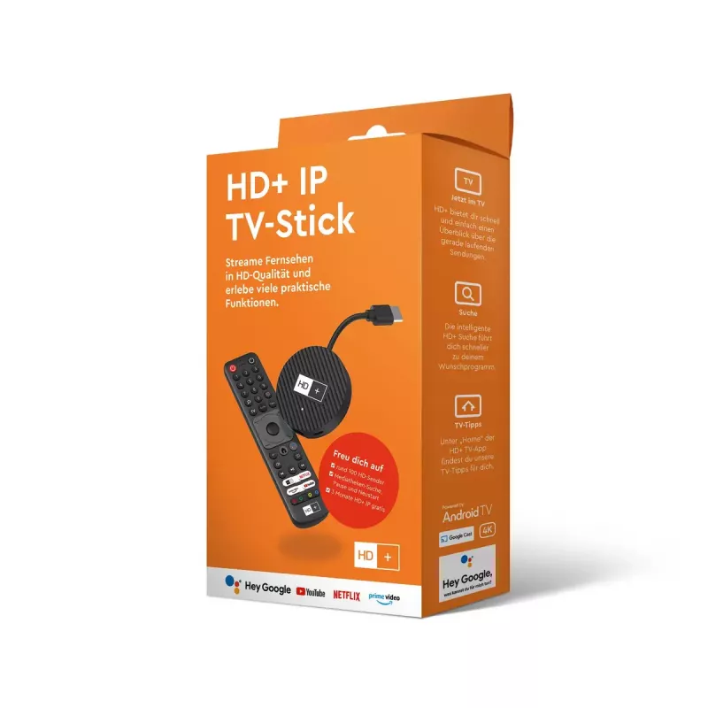 HD+ Smart TV Dongle HDMI 4K Ultra HD Android Schwarz 32GB