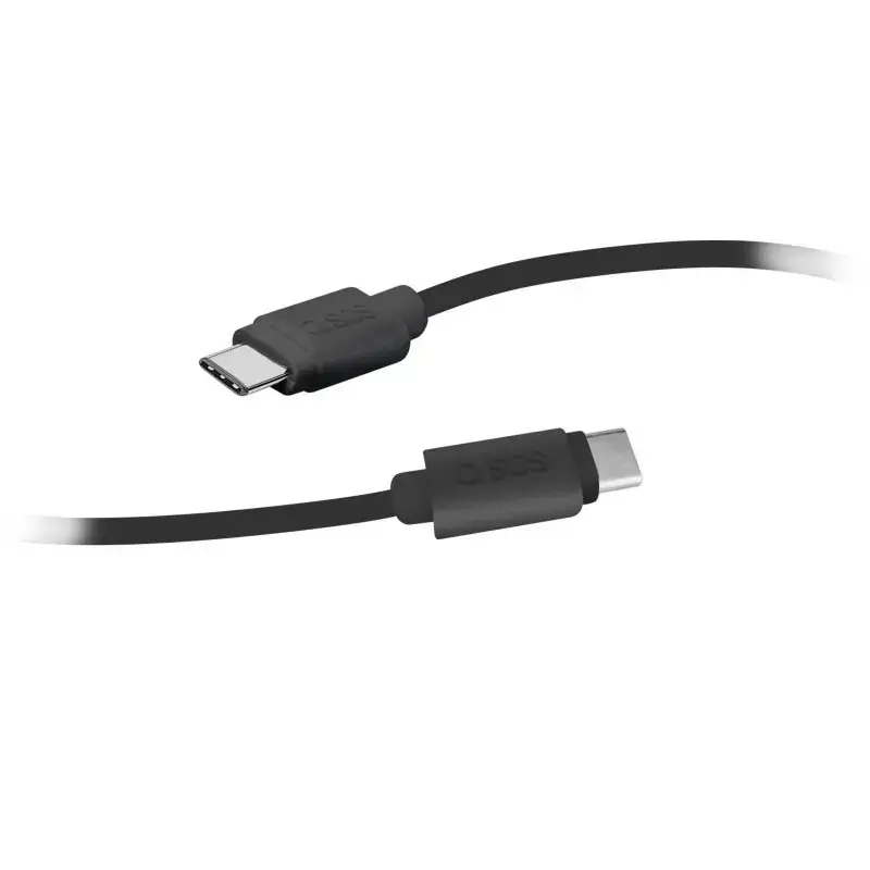 USB-C-auf-USB-C-Kabel SBS Mobile TECABLETCC20K 1,5 m, USB 2.0, Schwarz