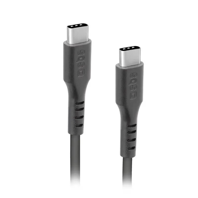 USB-C-auf-USB-C-Kabel SBS Mobile TECABLETCC20K 1,5 m, USB 2.0, Schwarz