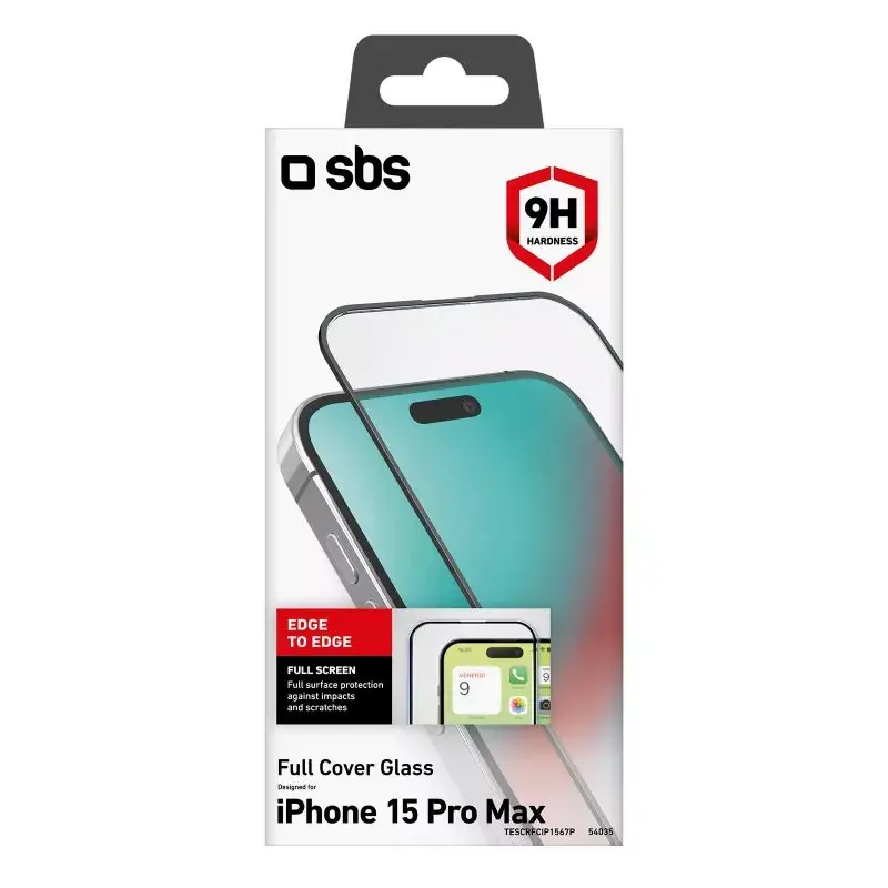 Bildschirmschutz SBS TESCRFCIP1567P für iPhone 15 Pro Max Transparent