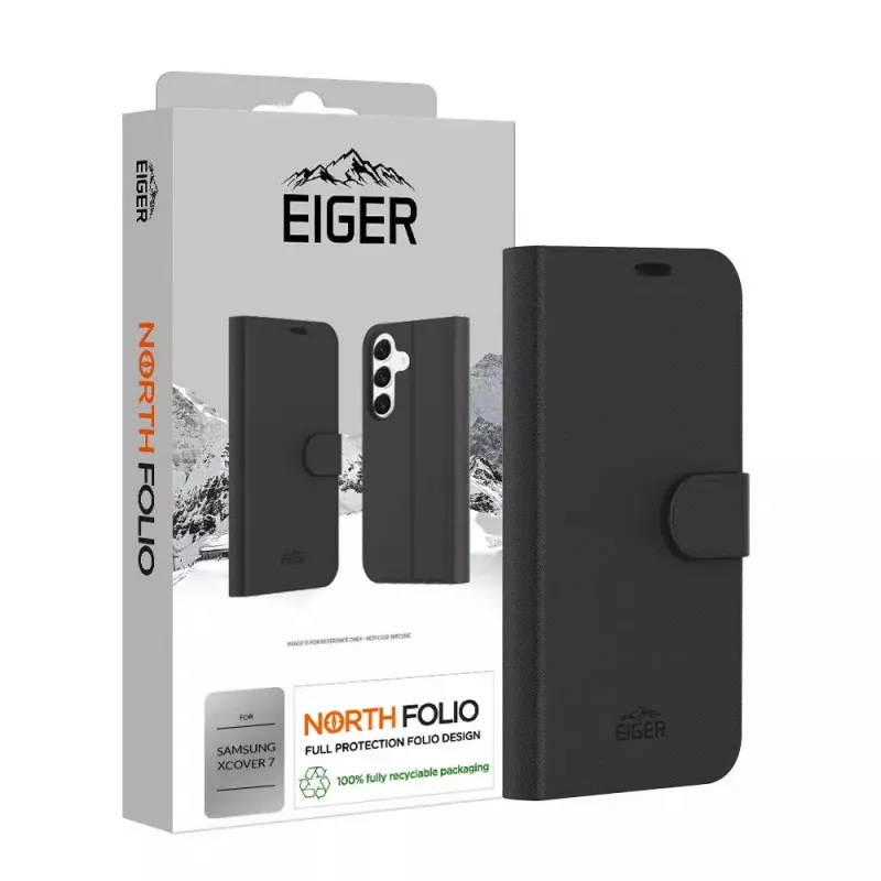 Wallet-Case EIGER EGCA00591 für Samsung Galaxy Xcover7 16.8 cm Schwarz