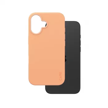 Cover PanzerGlass CARE by ® modische Hülle Peachy w. MagSafe iPhone 16 Transparent
