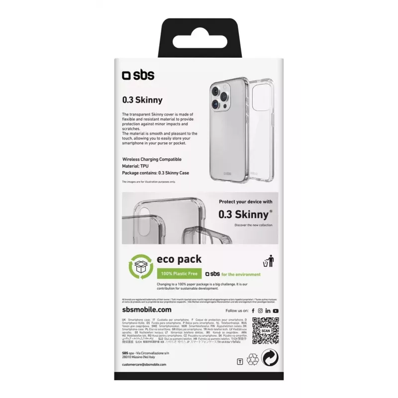 Handyhülle SBS TESKINIP1661PT für iPhone 16 Pro 16 cm Transparent