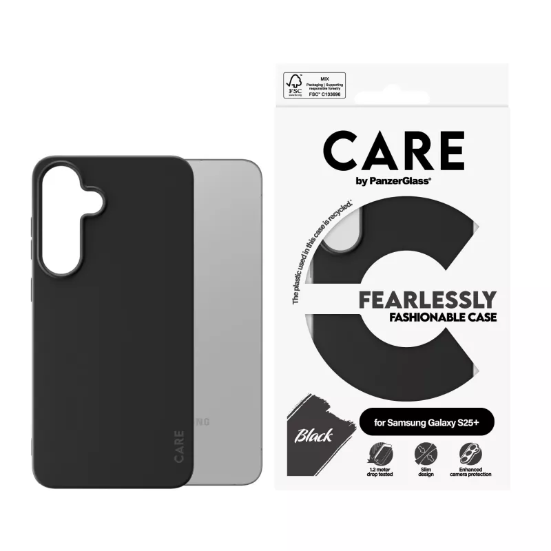 PanzerGlass CARE™ von ® Hülle Schwarz Samsung Galaxy S25+