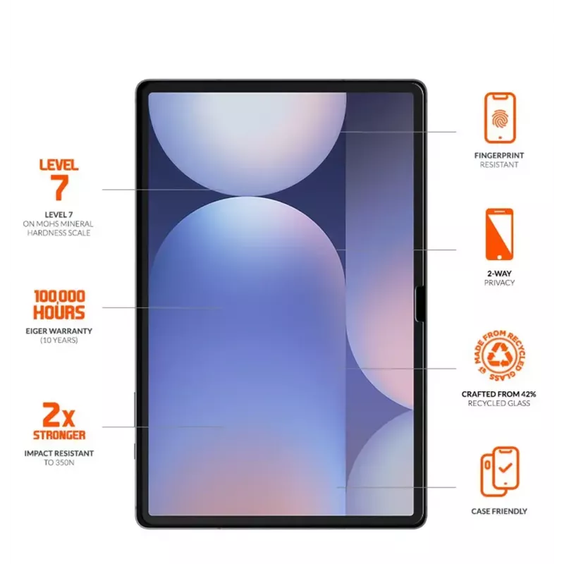 Klare Displayschutzfolie EIGER EGMSP00329 Samsung Galaxy Tab S7 S9