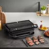 Kontaktgrill Tefal Optigrill+ XL GC727810 2000W, rechteckig, einstellbarer Thermostat, schwarz, 445×365×175mm