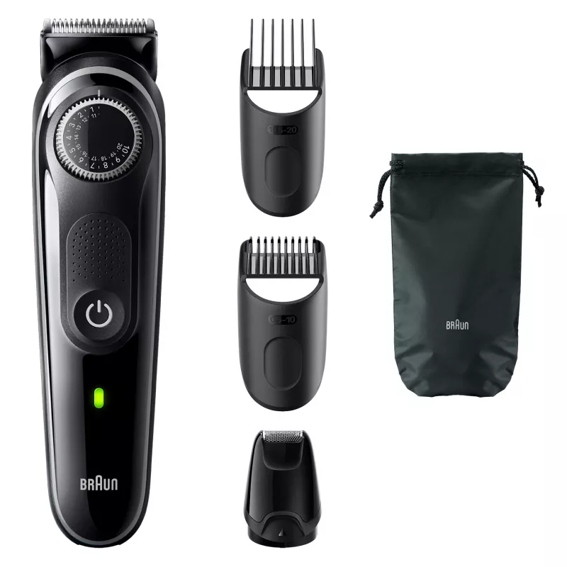 Braun BeardTrimmer 3 Barttrimmer 3 BT3440, waschbar, Batterie, Schwarz