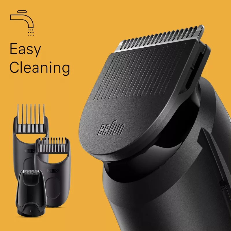 Braun BeardTrimmer 3 Barttrimmer 3 BT3440, waschbar, Batterie, Schwarz