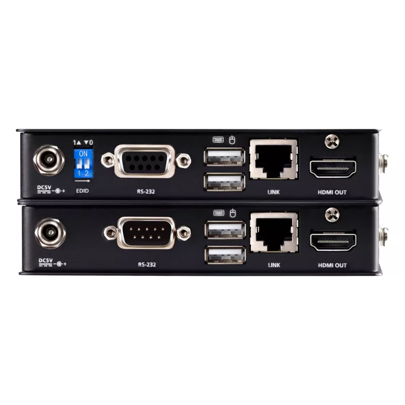 AV KVM Extender ATEN CE801 — USB True 4K HDMI über Cat6 (4K @ 70 m / FHD @ 100 m), HDMI & USB Typ-A, schwarz