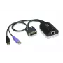 ATEN USB - DVI auf Cat5e/6 KVM-Adapterkabel (CPU-Modul), USB, USB, DVI-D, Schwarz, Lila, RJ-45, 1 x RJ-45