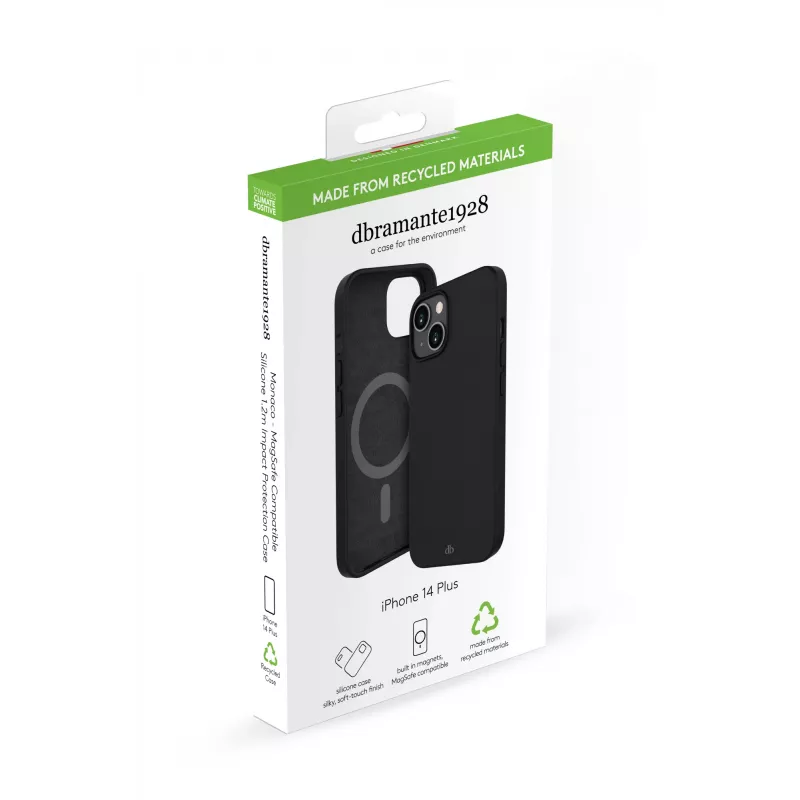 Cover dbramante1928 Monaco iPhone 14 Plus Night Schwarz