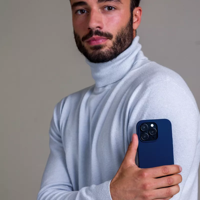 dbramante1928 Monaco - iPhone 14 Pro Max - Pazifikblau Robustes Case