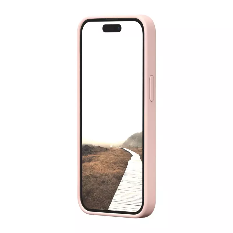 dbramante1928 Monaco Silikonhülle mit MagSafe für iPhone 15 Pink Sand