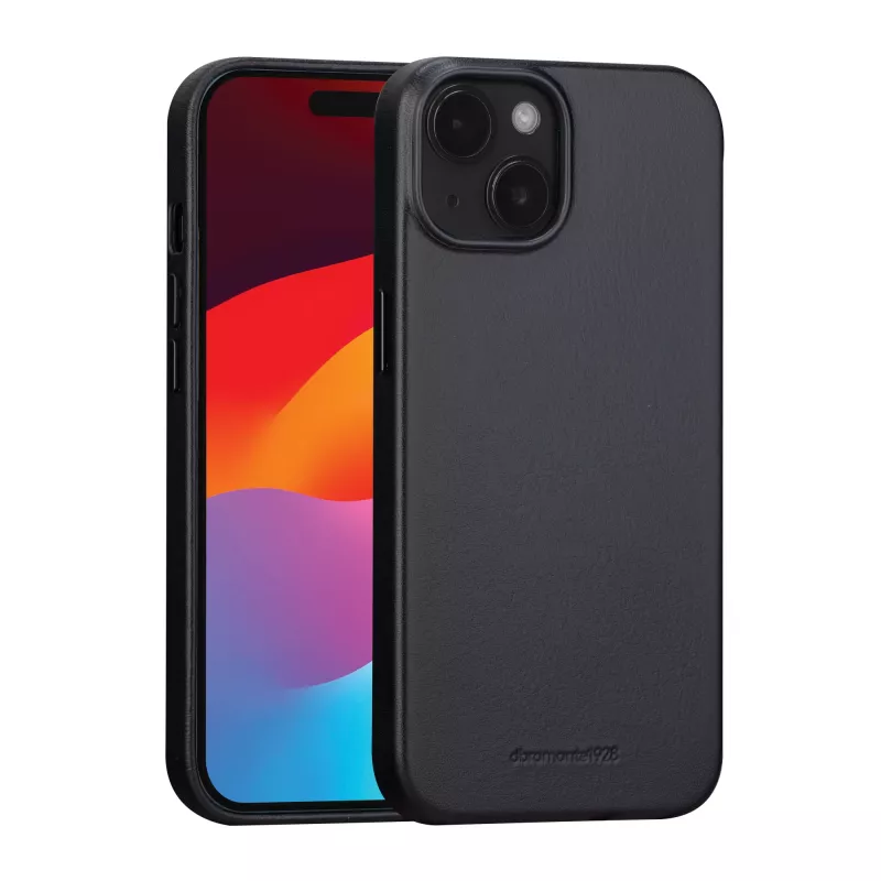 Cover dbramante1928 Roskilde MagSafe iPhone 15 Plus Schwarz