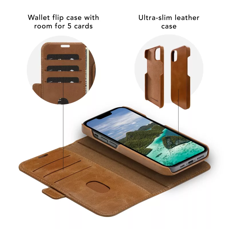 dbramante1928 Lynge - iPhone 12/12 Pro 6,1 Zoll - Tan, Wallet Case, Apple, iPhone 12/12 Pro, 15,5 cm (6,1 Zoll), Tan