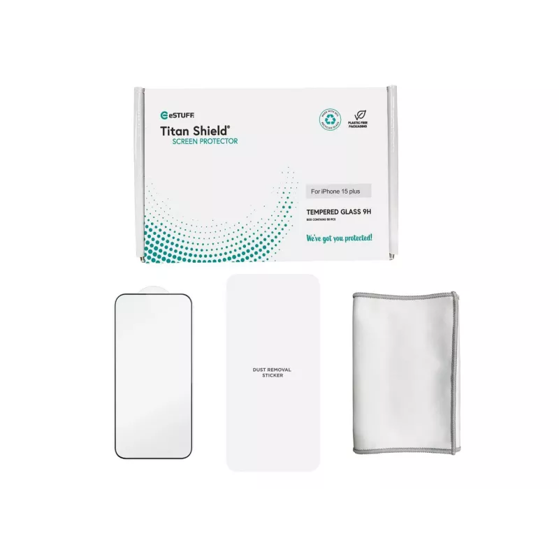 eSTUFF ES501411-50BULK Handy-Displayschutz/Rückseitenschutz Klarer Displayschutz Apple 1 Stk.
