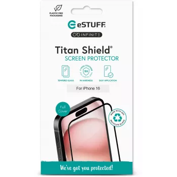 Klare Displayschutzfolie eSTUFF ES501431 Apple iPhone 17/17 Pro/16 Pro kratzfest stoßfest