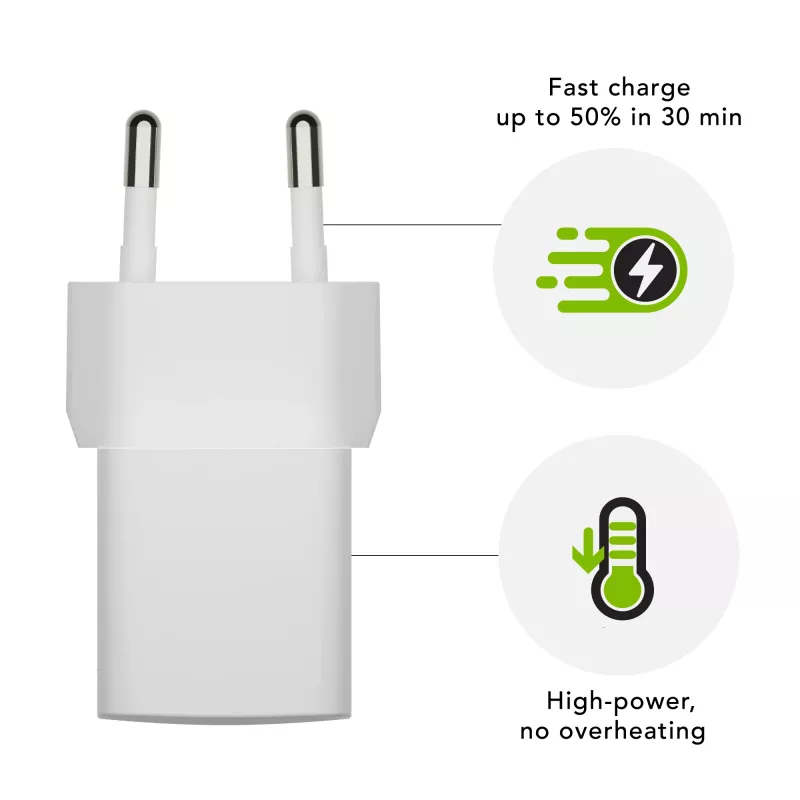 dbramante1928 re-charge Pro – EU-Netzteil USB-C 25W – W, Innenbereich, AC, Weiß