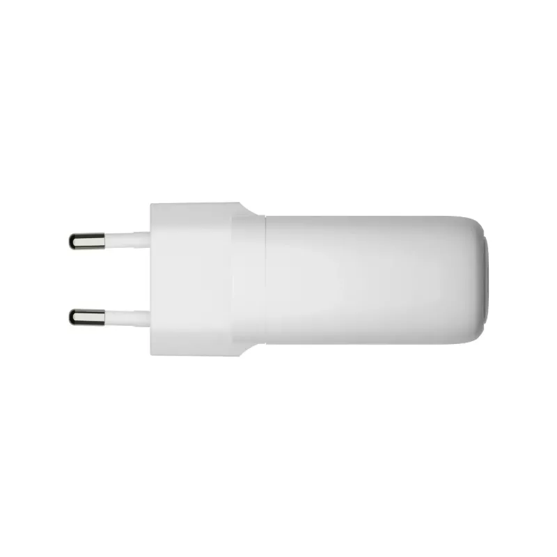 Ladegerät d bramante re-charge Pro EU – Indoor AC 110–240 V, USB‑C 65 W + USB‑A 18 W, Weiß