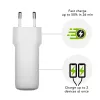 Ladegerät d bramante re-charge Pro EU – Indoor AC 110–240 V, USB‑C 65 W + USB‑A 18 W, Weiß
