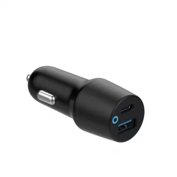 eSTUFF ES631031 mobiles Ladegerät für Mobiltelefone Schwarz Zigarettenanzünder Schnellladung Auto