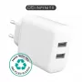 Indoor-Ladegerät eSTUFF ES637005 Smartphone Weiß 2 USB-Anschlüsse 5V