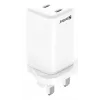 AC-Ladegerät SANDBERG Dual USB-C PD65W UK 441-62 — dual USB-C PD 65W, UK-Stecker
