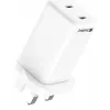AC-Ladegerät SANDBERG Dual USB-C PD65W UK 441-62 — dual USB-C PD 65W, UK-Stecker