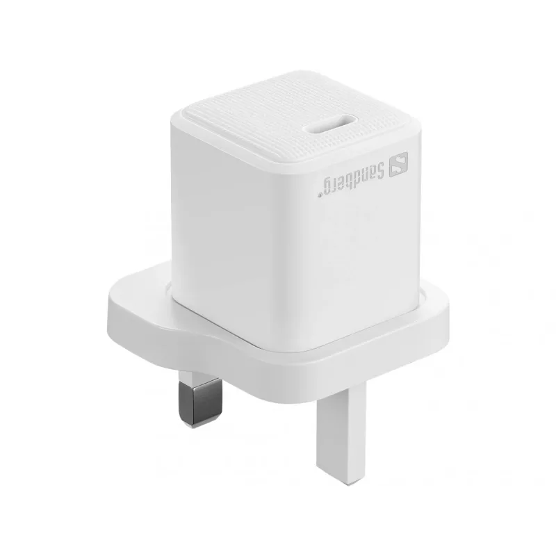 USB-C-Ladegerät SANDBERG 441-64 20W UK-Stecker – schnelles Laden mit USB Power Delivery