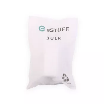 eSTUFF Home Charger USB-C PD 67W GaN UK Plug - Weiß - 100 % recycelter Kunststoff