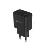 eSTUFF ES635029-BULK USB-C-Ladegerät EU PD 20W, schwarz