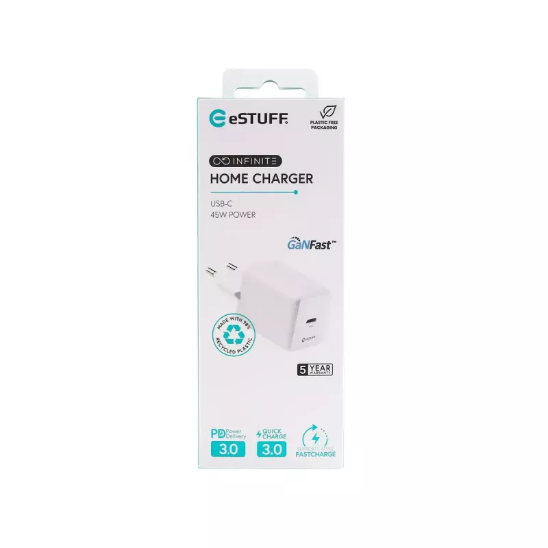 eSTUFF INFINITE ES637046 USB-C-Ladegerät EU PD 45W GaN