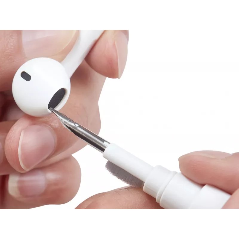 Reinigungsset Sandberg Cleaning Pen Kit für Airpods Grau Weiß