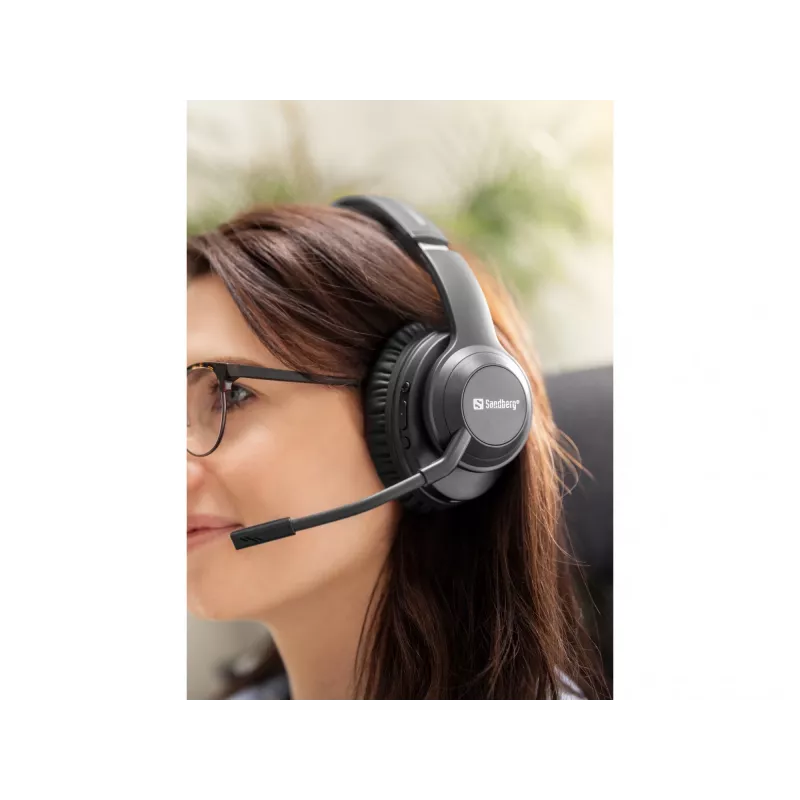Headset Sandberg kabelloses Headset ANC+ENC Pro