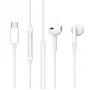 Kabelgebundenes In-Ear-Headset Lenovo ES652200-BULK — USB Type-C, 1,2 m Kabel, weiß, für Anrufe und Musik
