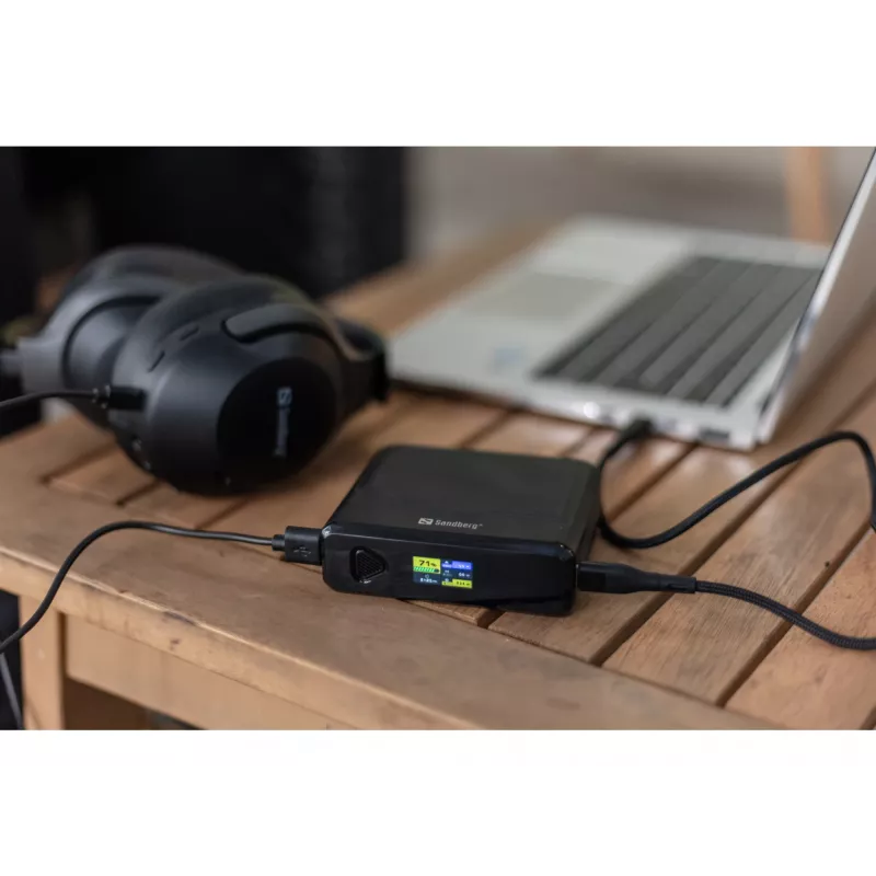 Tragbares Ladegerät Sandberg Travel Powerbank 20000 PD100W, 20000 mAh