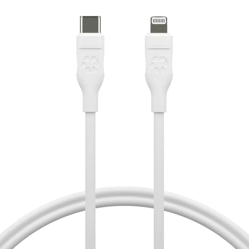 USB-C auf Lightning Kabel 1,2 m, d bramante re-charge Pro, Weiß