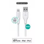 Lightning-Kabel eSTUFF ES601270-BULK 2m Weiß 5V 2,4A